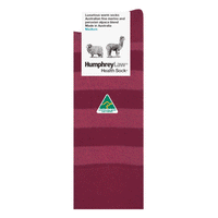 Merino Alpaca Blend Health Socks - Berry