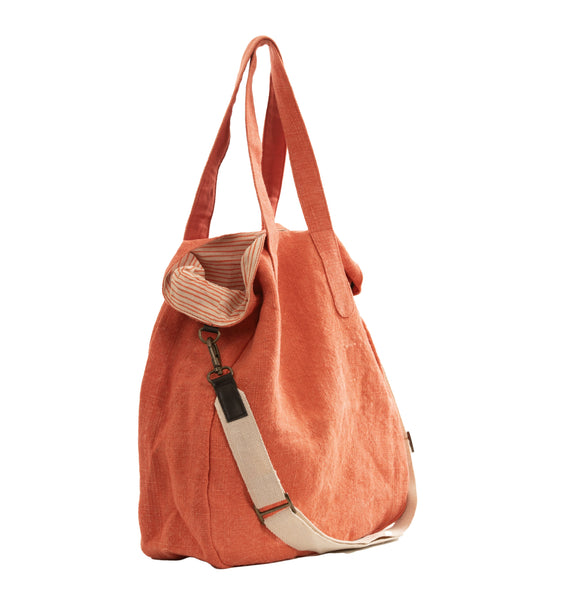 Oversized Juco Tote - Orange