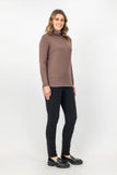 Merino Wool Roll Neck - Mocha