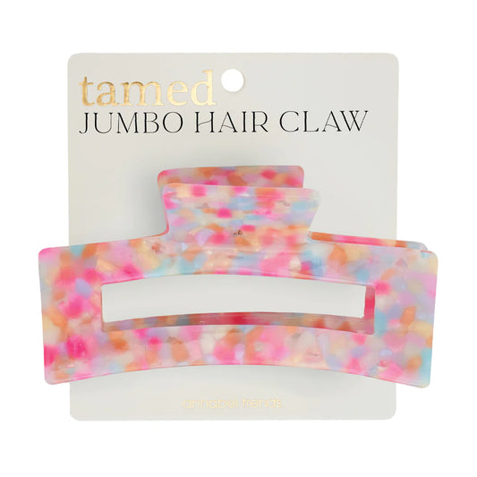 Jumbo Tamed Hair Claw - Unicorn Confetti
