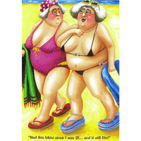 Greeting Card - Black Bikini