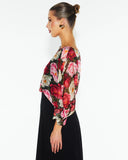 Sunshine & Shadow Silk Top - Oscar Floral