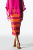 Wild Ones Skirt - Orange/Fuchsia Stripe