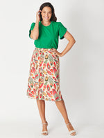 Abstract Print Skirt in 100% cotton for women’s fashion