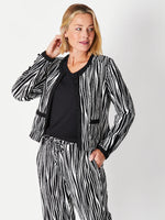 Stripe Jacket - Black/White