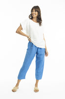 Linen Pant - Blue