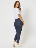 Indigo high-rise slim leg jegging for women