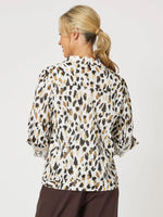 Urban Print Linen Jacket - Animal