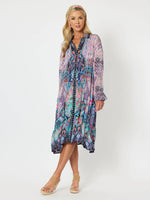 Meru Border Print Dress - Multi