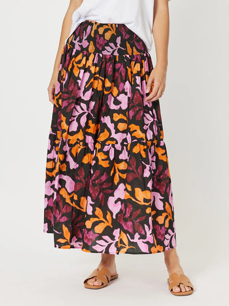 Tara Print Maxi Skirt