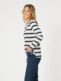 Laguna Stripe L/S Tee - Stone