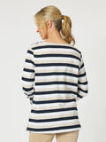 Laguna Stripe L/S Tee - Stone