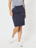 Portia Denim Skirt - Navy