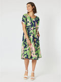 Como Printed Dress - Green