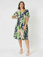 Como Printed Dress - Green