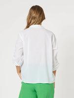 Embroidered Front Shirt - White