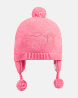 Organic Earmuff Heart - Fuschia