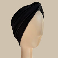 Black Turban Hat