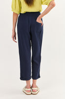 Mooring Cotton Pant - Navy