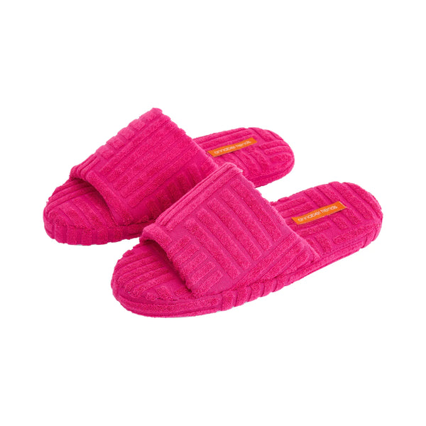 Terry Slide Slippers - Pink