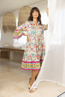 Fleur Layered Dress with Frill Sleeve