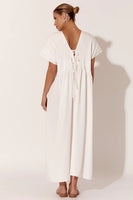 Dani Pleated Midi Dress - White