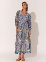 Carla Midi Dress - Paisley Print