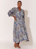 Carla Midi Dress - Paisley Print