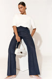 Nisha Linen Pant - Navy