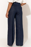 Nisha Linen Pant - Navy