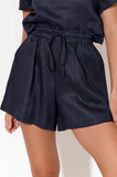 Billy Linen Short - Navy