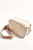 Geo Webbing Bag Strap - Tan