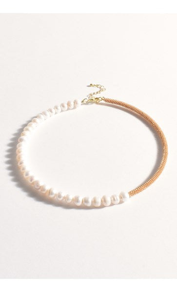 Beaded Freshwater Pearl Necklace