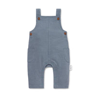 Dark Chambray Overalls - Blue