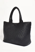 Mimie Woven Slouch Bag - Black