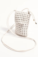 Imogen Weave Mini Crossbody - White