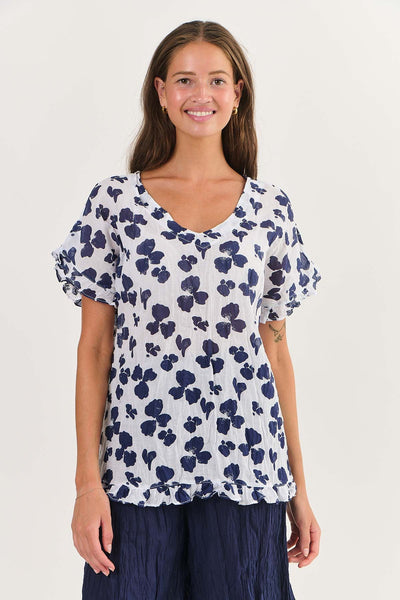 Bluebell Short Sleeve Cotton Top