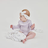 Lavender Pointelle Rib Onesie