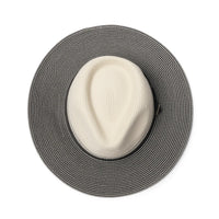 Heritage Town & Country Fedora - Ivory/Black