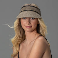 Cosmopolitan Visor - Black/Tan