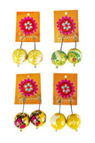 Bobble Earrings - Yellow