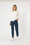 Kala Cable Knit Jumper - White