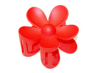 Flower Power Hair Claw - Matte Red