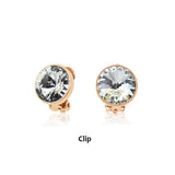 Swarovski Crystal Clip On Earrings