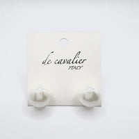 White Pearl Earrings 080