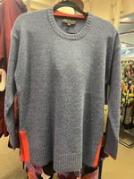 Trim Knit Jumper - Cornflower