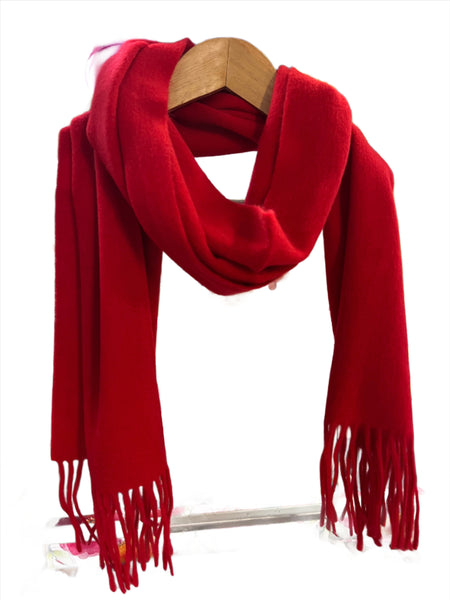 Merino Snug Scarf - Raving Red