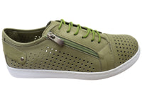 Cabello EG17 Leather Sneaker - Pistachio