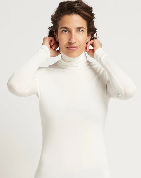 Roll Neck Skivvy - Ivory