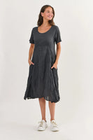 Caviar Round Neck Cotton Dress